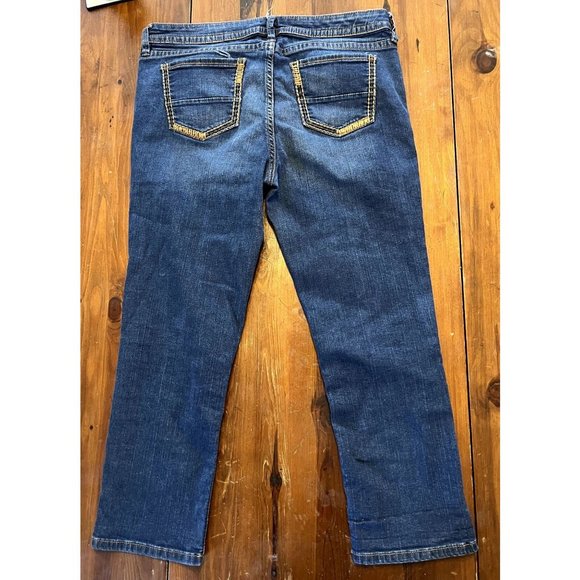 ANA women's cropped jeans size 31/12 medium wash - Picture 3 of 8